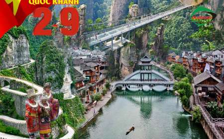Tour Trương Gia Giới - Thành Đô - Cửu Trại Câu 6 Ngày 5 Đêm 2/9 (Bay Vietjet Air)